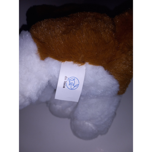 De Luca Plush Stuffed Animal Brown White Black Dog - Picture 2 of 7